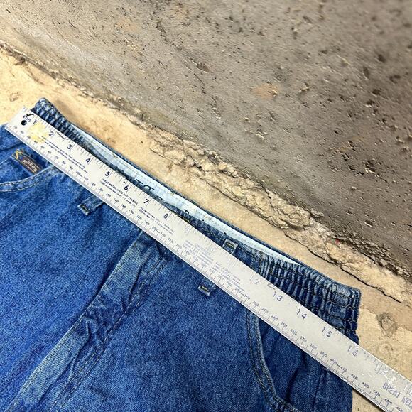 Riders Denim Jeans Mens 16 Medium Blue Stretch Elastic Waist Authentic Comfort - Picture 4 of 9